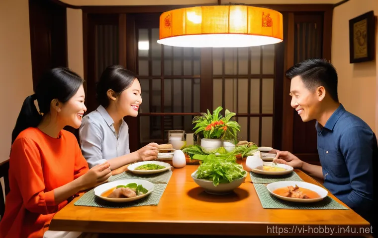 간단한 저녁 요리 레시피 - A brightly lit, modern Vietnamese kitchen, clean and well-organized. A young Vietnamese woman, in he... 간단한 저녁 요리 레시피 - A brightly lit, modern Vietnamese kitchen, clean and well-organized. A young Vietnamese woman, in he...