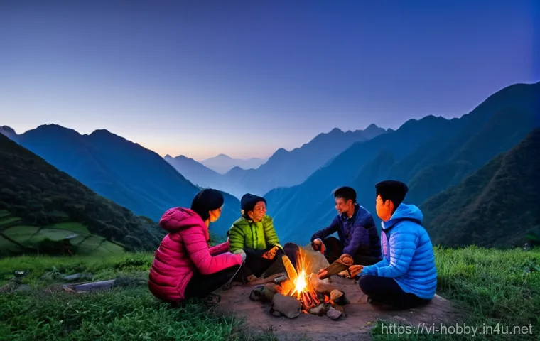 트레킹 여행지 - **Prompt: Serene Exploration in Central Vietnam's National Parks**
    "A solitary young female trek...