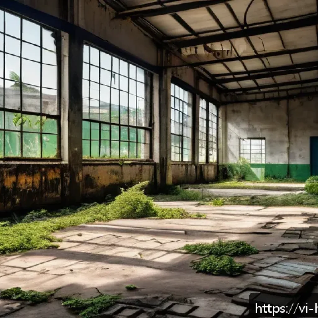 도시 탐험 여행 - An abandoned industrial park in Ho Chi Minh City showcasing old French colonial industrial architect...