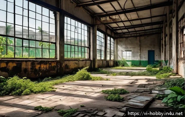 도시 탐험 여행 - An abandoned industrial park in Ho Chi Minh City showcasing old French colonial industrial architect...