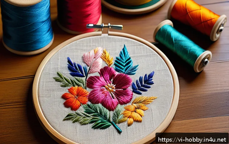 Hướng dẫn chi tiết kỹ thuật thêu tay đơn giản cho người mới bắt đầu tại nhà 3 자수 작업 방법 관련 이미지 1