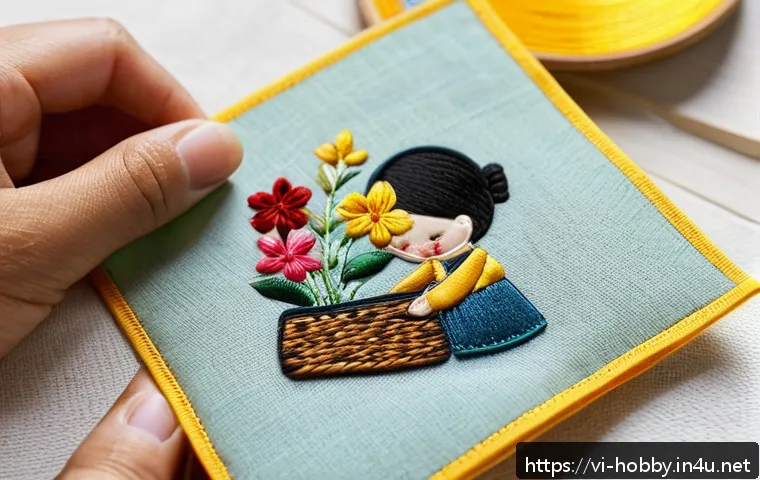 Hướng dẫn chi tiết kỹ thuật thêu tay đơn giản cho người mới bắt đầu tại nhà 4 자수 작업 방법 관련 이미지 2